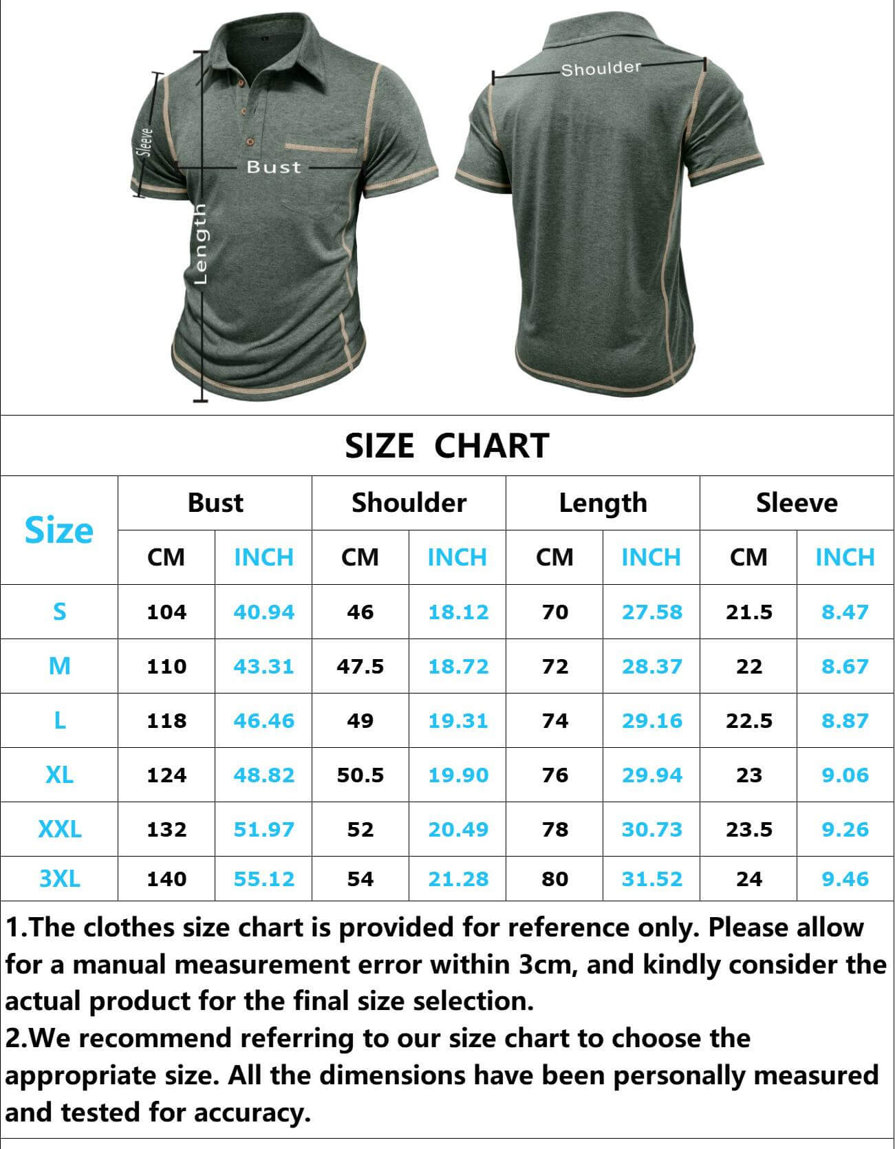 Fashion Casual Short-Sleeved Lapel Polo Shirt