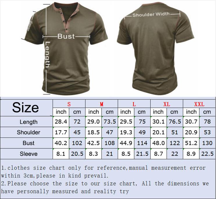 Fashion Colorblock Crew Neck Henley Polo Shirt