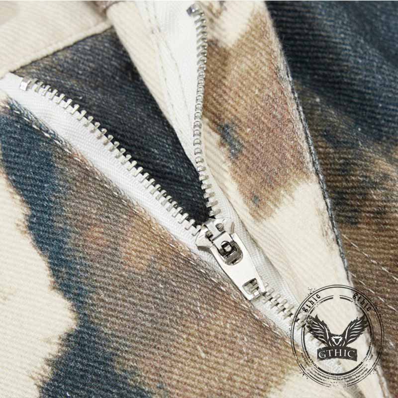 Fashion Cow Camouflage Print Wide-Leg Scimitar Pants