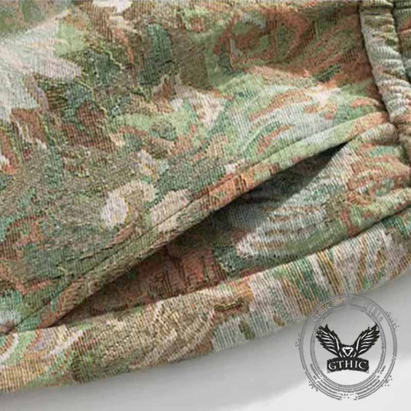 Fashion Floral Print Sport Beach Drawstring Shorts