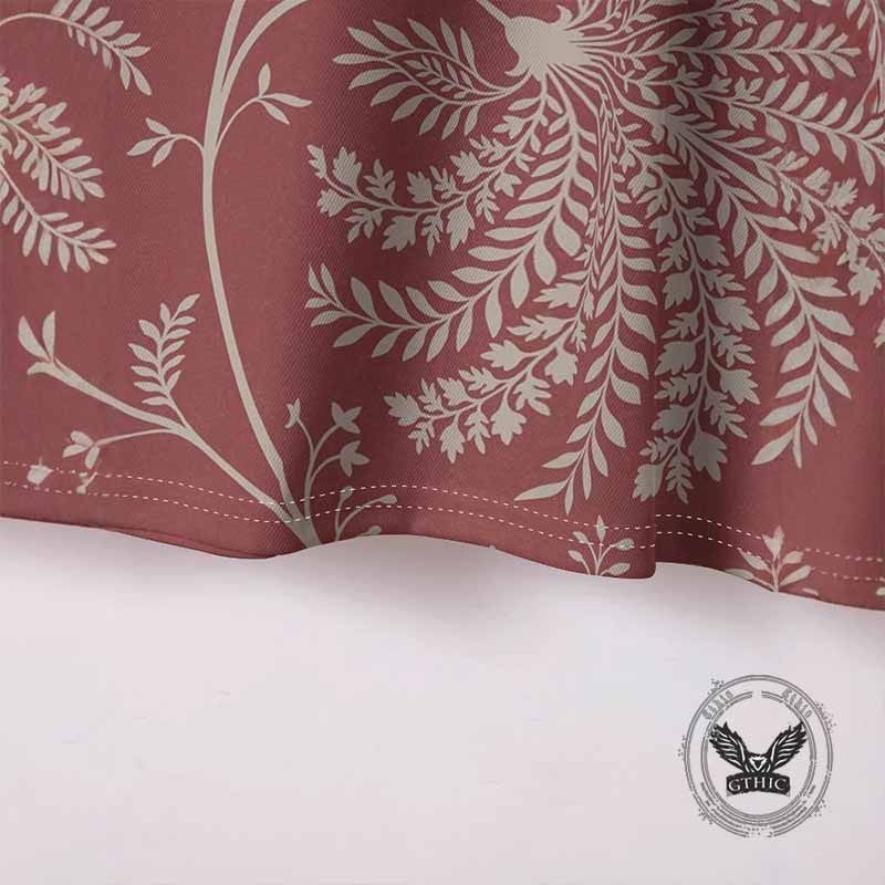 Fashion Flower Print Short Sleeve Lapel Polo Shirt