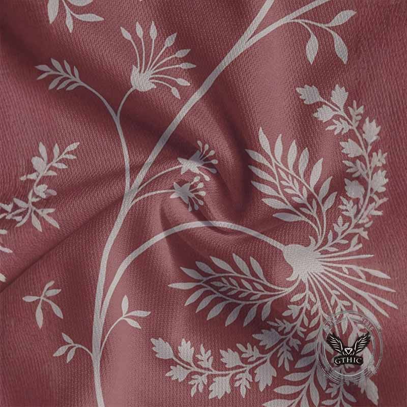 Fashion Flower Print Short Sleeve Lapel Polo Shirt