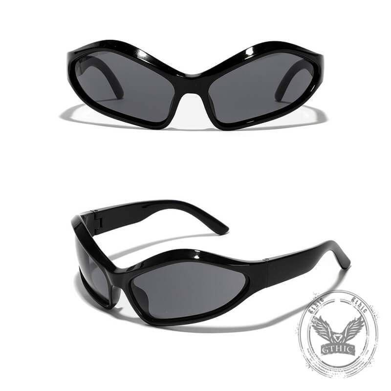 Fashion Future Style Y2K UV-Proof PC Cycling Sunglasses | Gthic.com