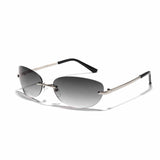 Fashion Futuristic Y2K Frameless PC Sunglasses
