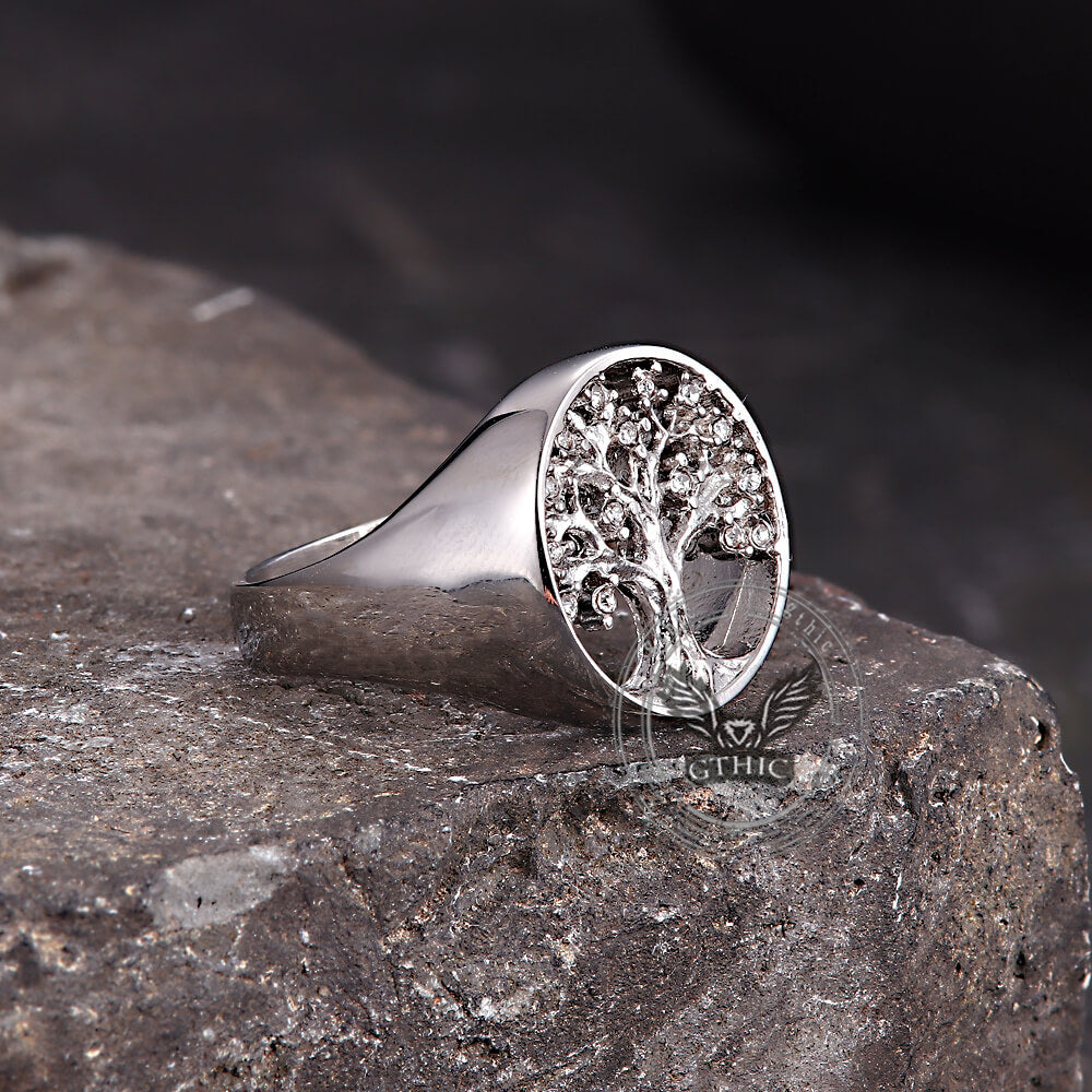 Valknut Raven Edelstahl Wikinger Ring