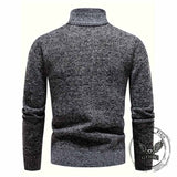 Fashion Half-Zip Thickened Stand Neck Pullover Sweater