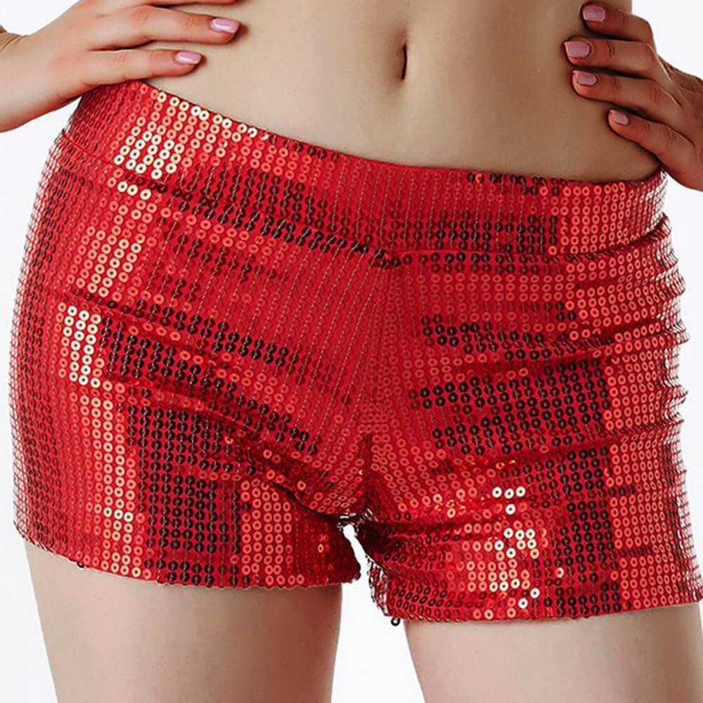 Fashion Hip-Hop Solid Color Sequin Shorts 02 | Gthic.com