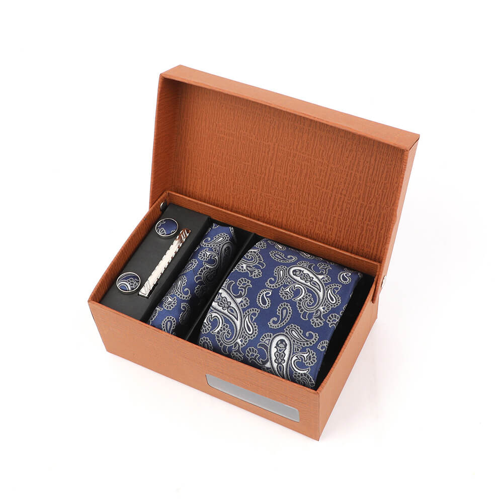 Fashion Jacquard Men's Multicolor Print Tie Gift Box