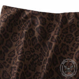 Fashion Leopard Print High-Waisted Fishtail Skirt