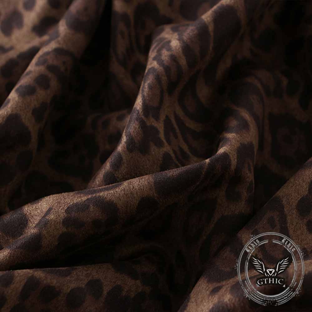 Fashion Leopard Print High-Waisted Fishtail Skirt