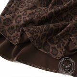 Fashion Leopard Print High-Waisted Fishtail Skirt