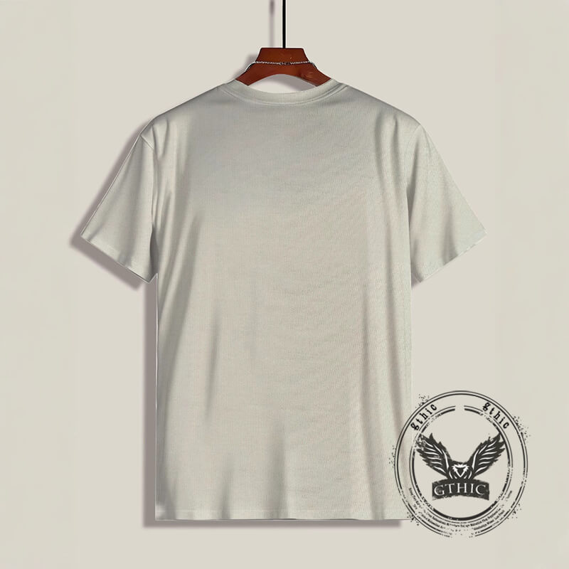 Fashion Loves American Flag Print Crew Neck T-Shirt | Gthic.com