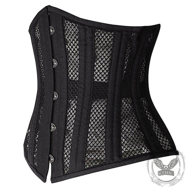 Fashion Mesh Lace-Up Court Corset | Gthic.com