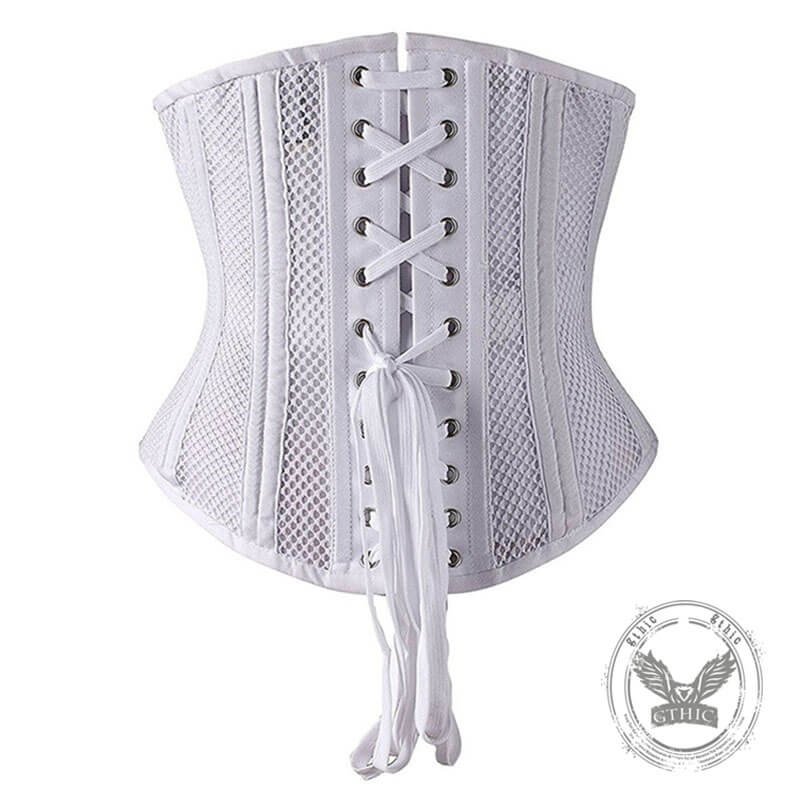 Fashion Mesh Lace-Up Court Corset | Gthic.com