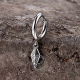 Fashion Rhombus Stainless Steel Dangle Earrings