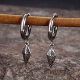 Fashion Rhombus Stainless Steel Dangle Earrings