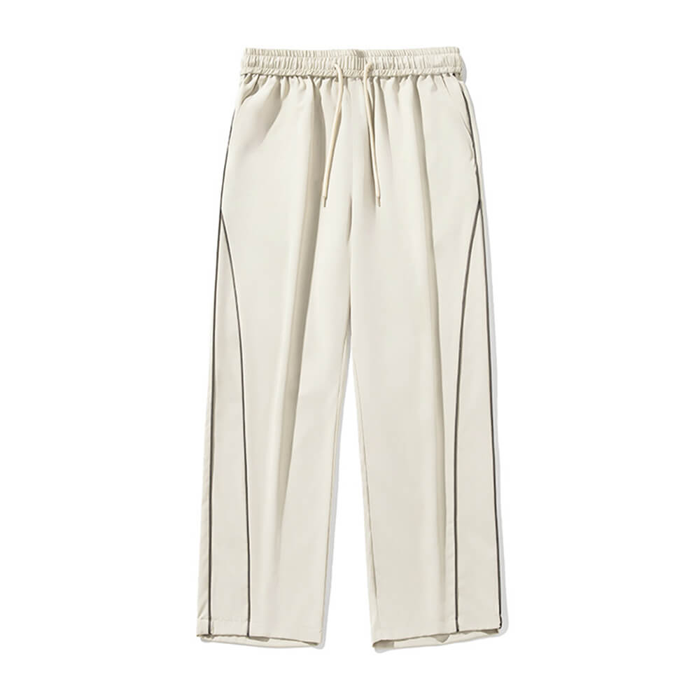 Fashion Side Striped Design Straight Loose Pants