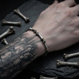 Fashion Skull Bone Polished Stainless Steel Bracelet