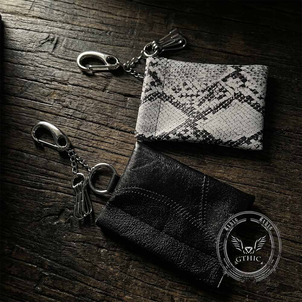 Fashion Snake Print PU Leather Waist Wallet | Gthic.com