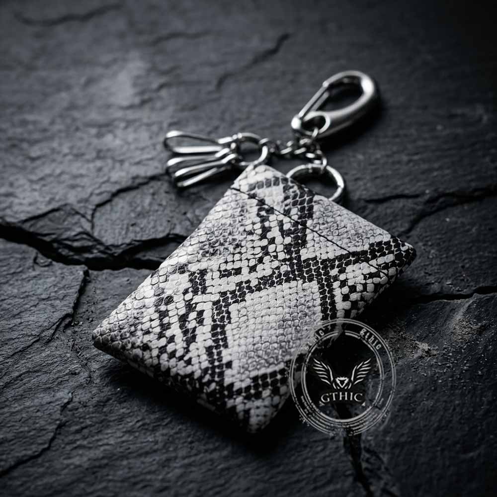 Fashion Snake Print PU Leather Waist Wallet