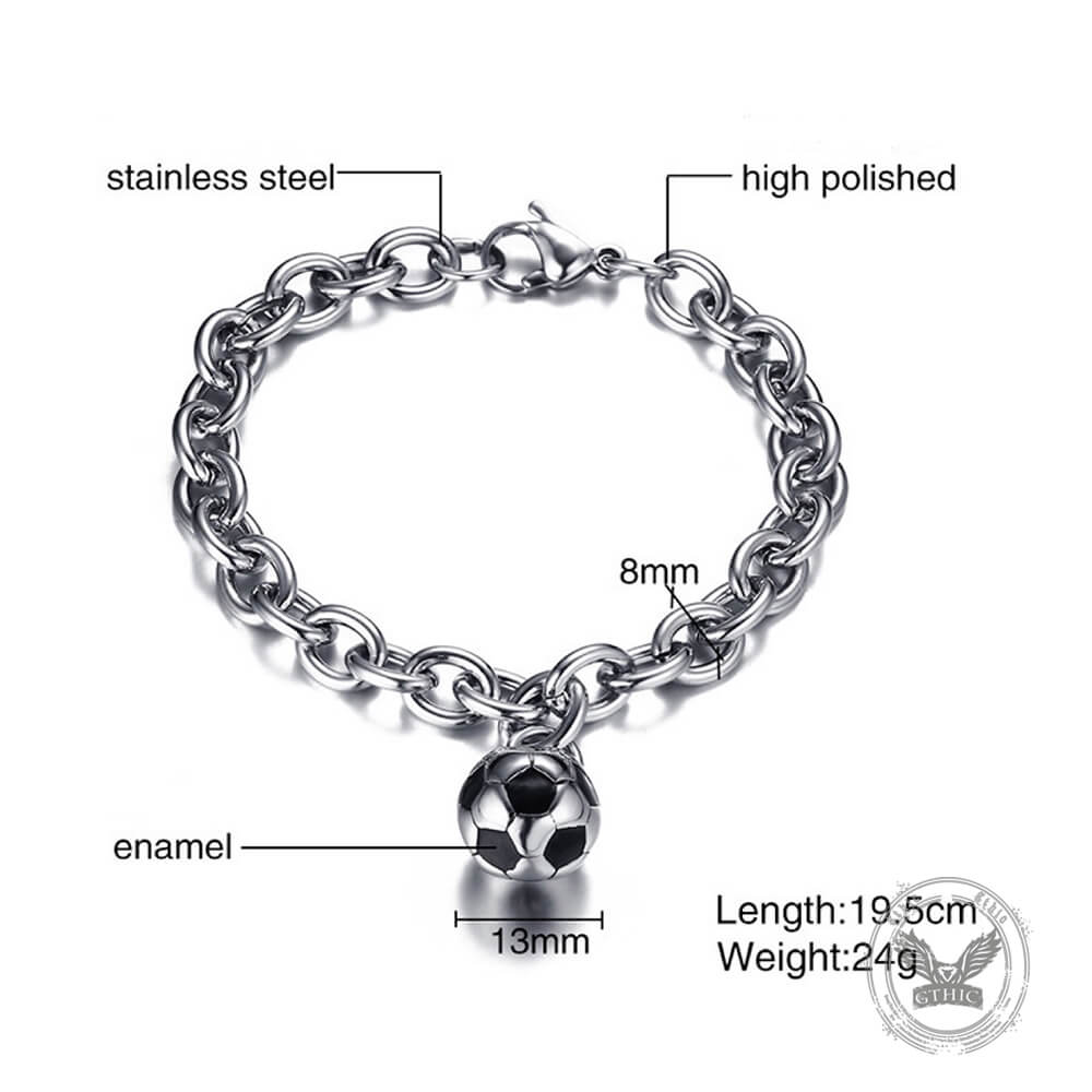 Weisheits-Totenkopf-Armband aus Edelstahl