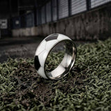 Fashion Sports Ball Pattern Stainless Steel Ring