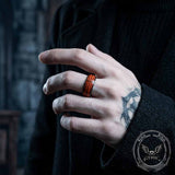 Fashion Sports Ball Pattern Stainless Steel Spinner Ring | Gthic.com
