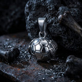 Soccer Ball Stainless Steel Sports Fan Pendant