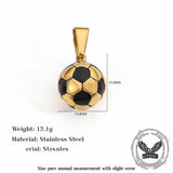 Fashion Sports Soccer Stainless Steel Pendant