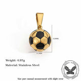 Fashion Sports Soccer Stainless Steel Pendant