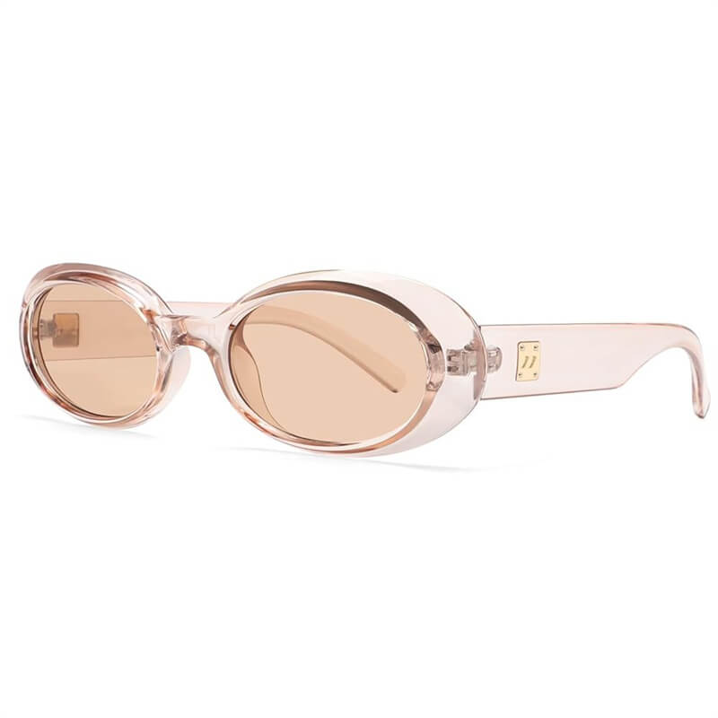Fashion Street Retro Oval Frame PC Sunglasses