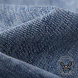 Pantaloni punk da uomo in cotone con stampa teschio patch