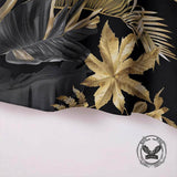 Fashion Tropical Plant Print Short Sleeve Polo Shirt