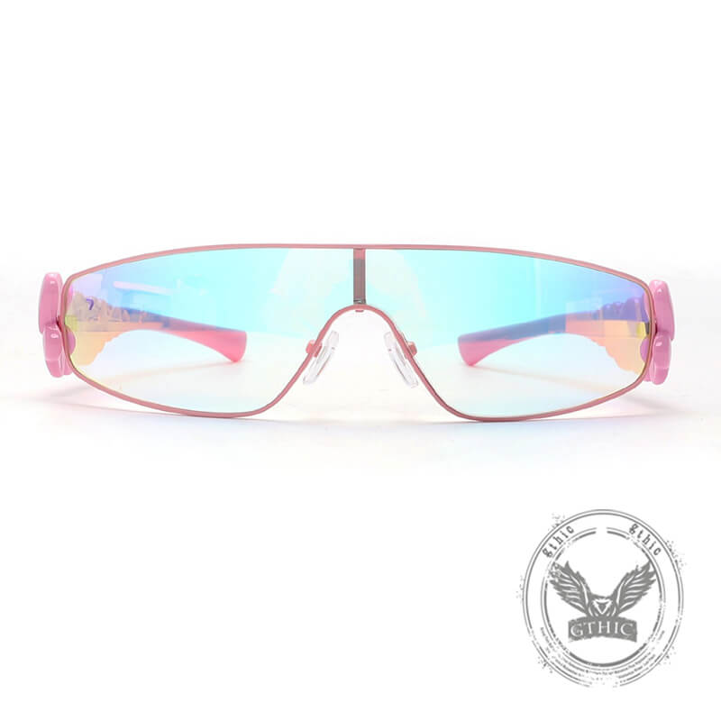 Fashion Y2K Metal Full Frame Heart PC Sunglasses | Gthic.com