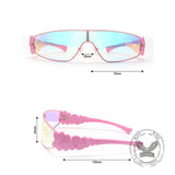 Fashion Y2K Metal Full Frame Heart PC Sunglasses
