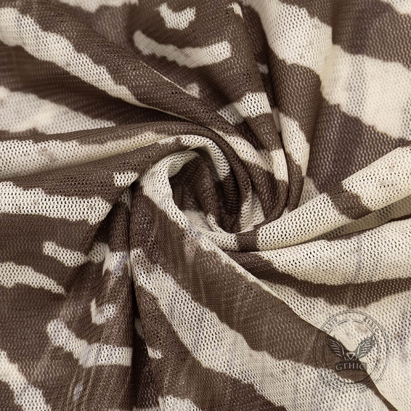 Fashionable Animal Print Lightweight Bell Sleeve Top