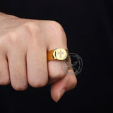 Fashionable Diamond Cross Stainless Steel Ring