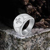 Fashionable Diamond Cross Stainless Steel Ring | Gthic.com