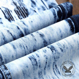 Fashionable Embroidered Ripped Colorblock Straight Jeans | Gthic.com