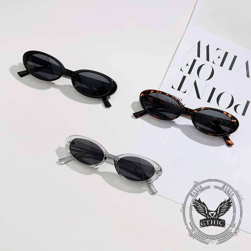 Fashionable Oval Frame Cat-Eye PC Sunglasses 01 | Gthic.com