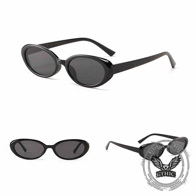 Fashionable Oval Frame Cat-Eye PC Sunglasses 02 | Gthic.com