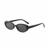 Fashionable Oval Frame Cat-Eye PC Sunglasses