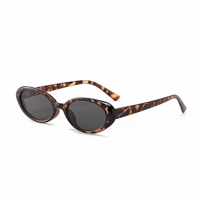 Fashionable Oval Frame Cat-Eye PC Sunglasses