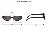 Fashionable Oval Frame Cat-Eye PC Sunglasses