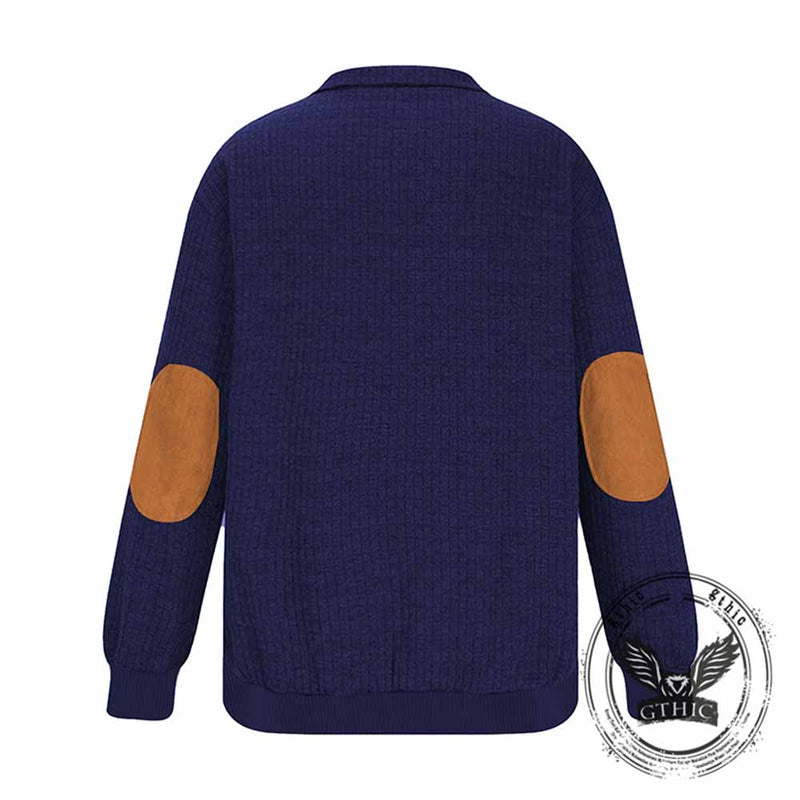 Pull Homme à Col Zippé - Sweatshirt Jacquard Confortable, Manches Longues | Idéal Automne/hiver
