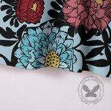 Fashionable Summer Floral Print Short Sleeve Polo Shirt | Gthic.com