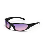 Fashionable Y2K Colorful Hollow UV-Proof PC Sunglasses | Gthic.com