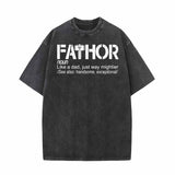 Fathor Like A Dad Vintage Washed T-shirt | Gthic.com