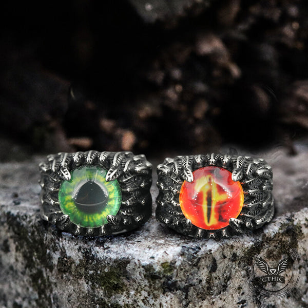 Men Black Snake Obsidian Eye Ring Hip Hop Punk Party Jewelry Gift Rings  Size7-13 | eBay