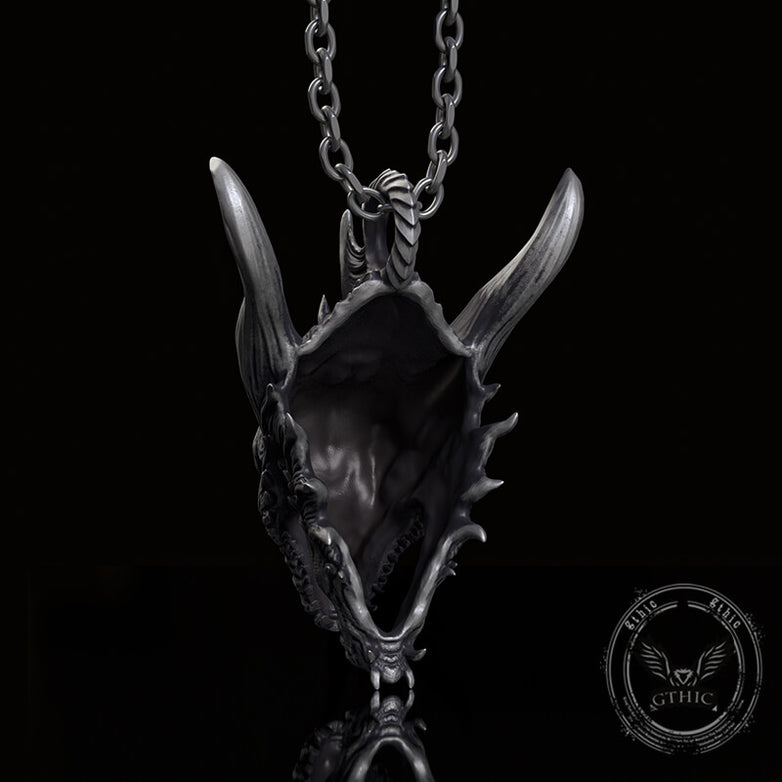 Fierce Dinosaur Head Sterling Silver Jewelry Set